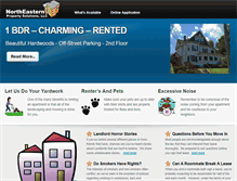 Tablet Screenshot of northeasternproperty.com